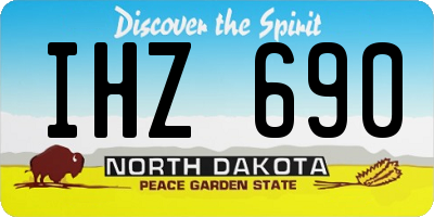 ND license plate IHZ690