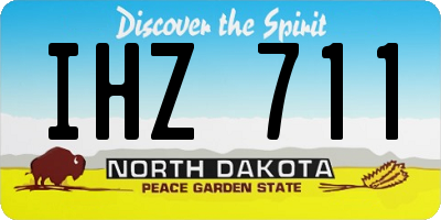 ND license plate IHZ711