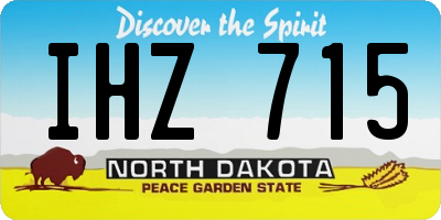 ND license plate IHZ715