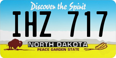 ND license plate IHZ717