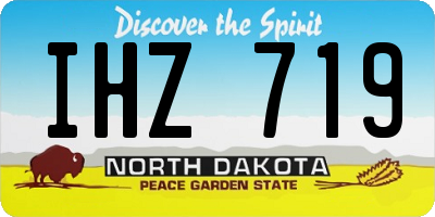 ND license plate IHZ719