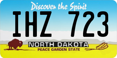 ND license plate IHZ723