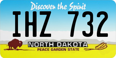 ND license plate IHZ732