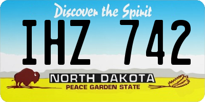 ND license plate IHZ742
