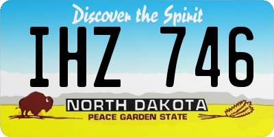 ND license plate IHZ746