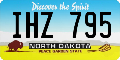 ND license plate IHZ795