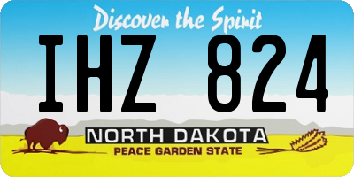 ND license plate IHZ824