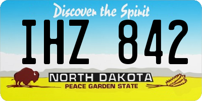 ND license plate IHZ842