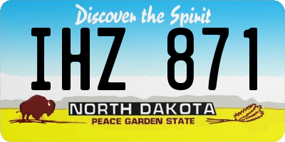 ND license plate IHZ871