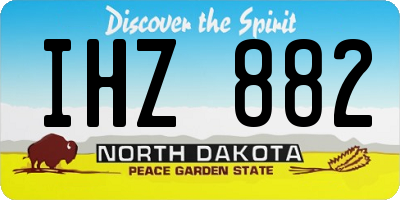 ND license plate IHZ882