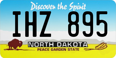 ND license plate IHZ895