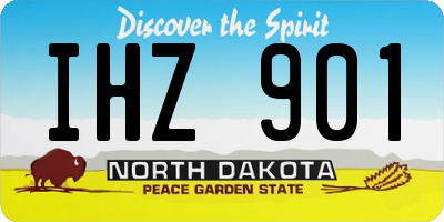 ND license plate IHZ901