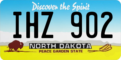 ND license plate IHZ902