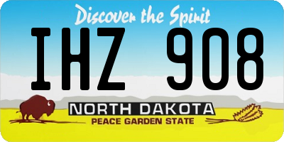 ND license plate IHZ908
