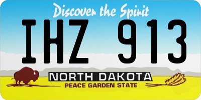 ND license plate IHZ913