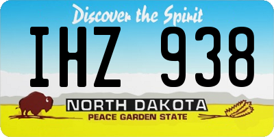 ND license plate IHZ938