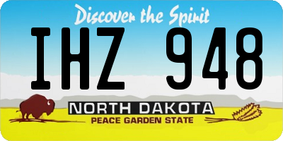 ND license plate IHZ948