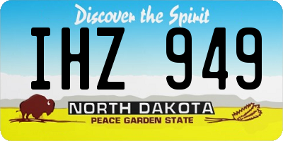ND license plate IHZ949
