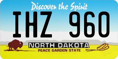 ND license plate IHZ960