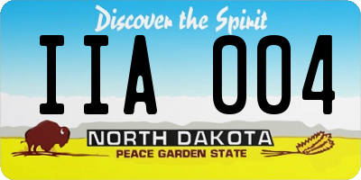 ND license plate IIA004