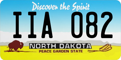 ND license plate IIA082