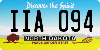 ND license plate IIA094