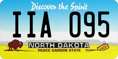 ND license plate IIA095