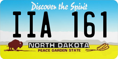 ND license plate IIA161