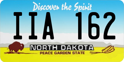 ND license plate IIA162