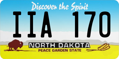 ND license plate IIA170
