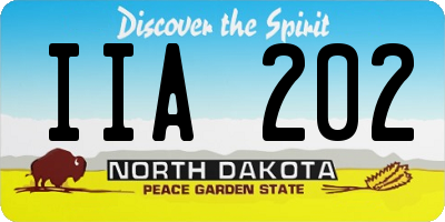 ND license plate IIA202