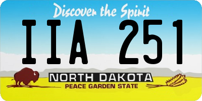 ND license plate IIA251