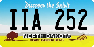 ND license plate IIA252