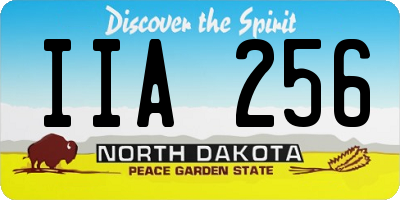 ND license plate IIA256