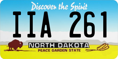 ND license plate IIA261