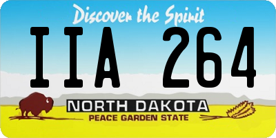 ND license plate IIA264