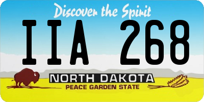 ND license plate IIA268