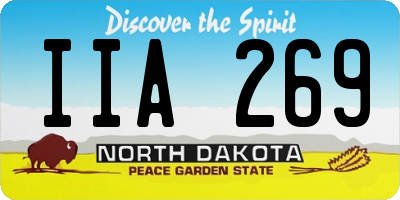 ND license plate IIA269