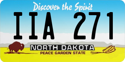 ND license plate IIA271
