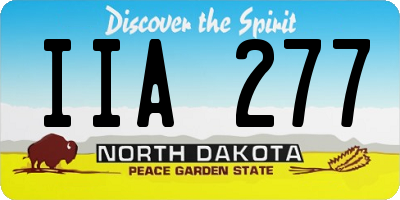 ND license plate IIA277