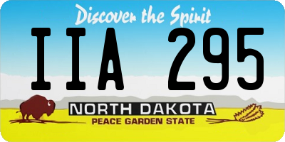 ND license plate IIA295