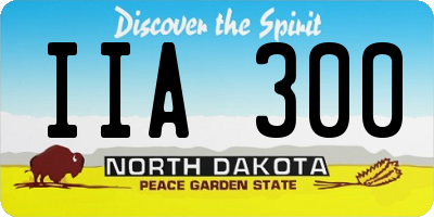 ND license plate IIA300