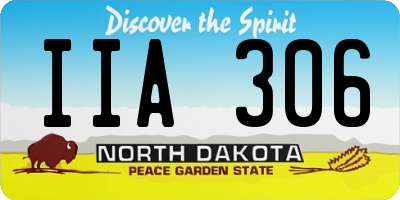ND license plate IIA306