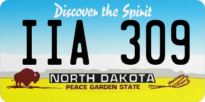 ND license plate IIA309