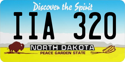 ND license plate IIA320