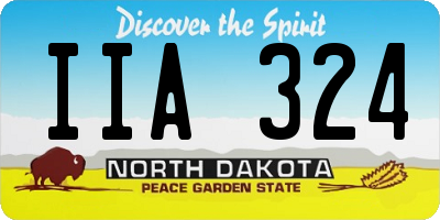 ND license plate IIA324