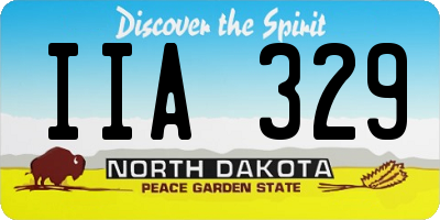 ND license plate IIA329