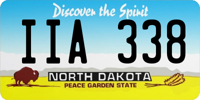 ND license plate IIA338