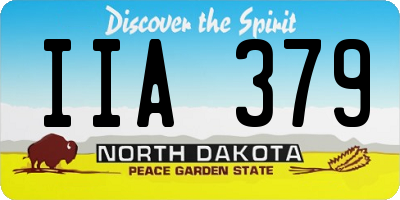 ND license plate IIA379
