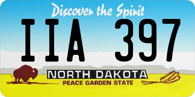 ND license plate IIA397